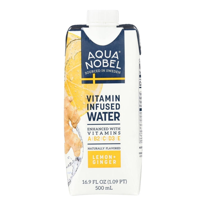 Aqua Nobel - Water Vitamin Infused Lemon Ginger - Case Of 12-16.9 Fz