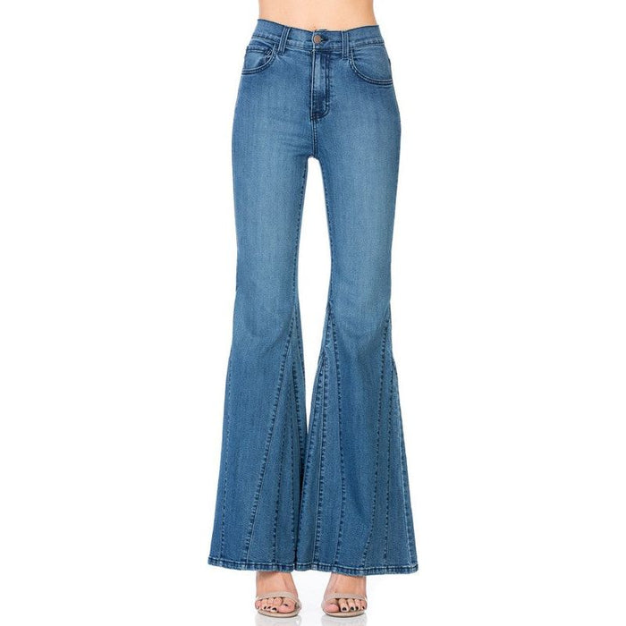 Flare Jean Bell Bottom Wide Leg Denim Pants