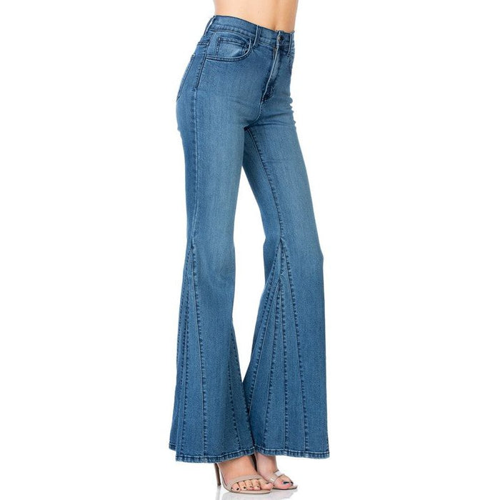 Flare Jean Bell Bottom Wide Leg Denim Pants