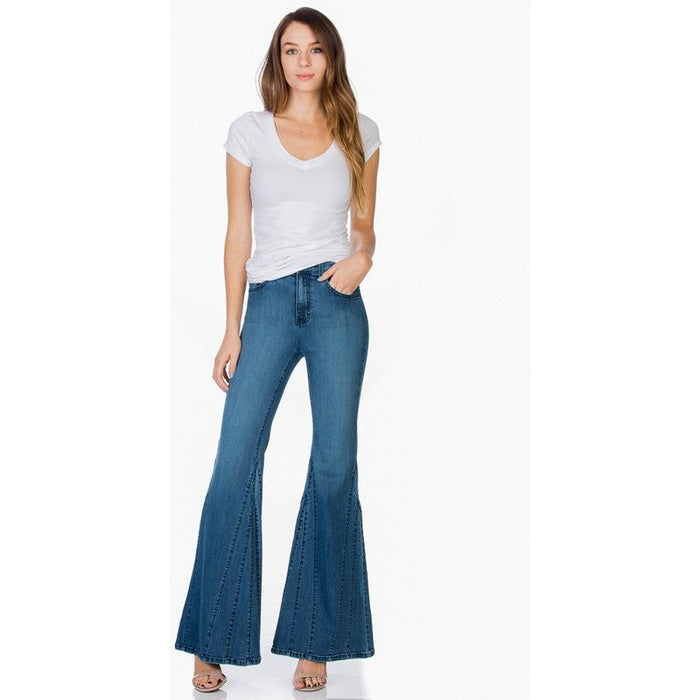 Flare Jean Bell Bottom Wide Leg Denim Pants