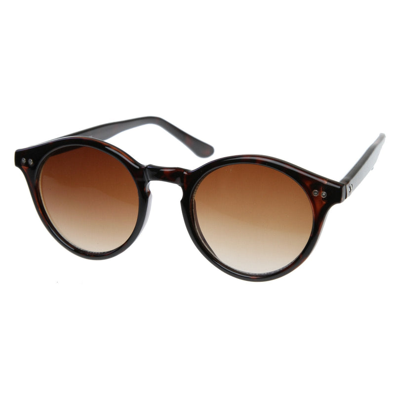 zeroUV Vintage Inspired Key Hole Round Spectacles P3 Sunglasses 7055 Sunglasses
