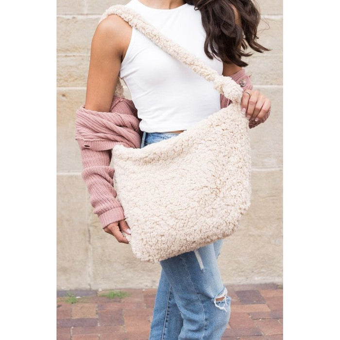 Boucle Sherpa Messenger Bag