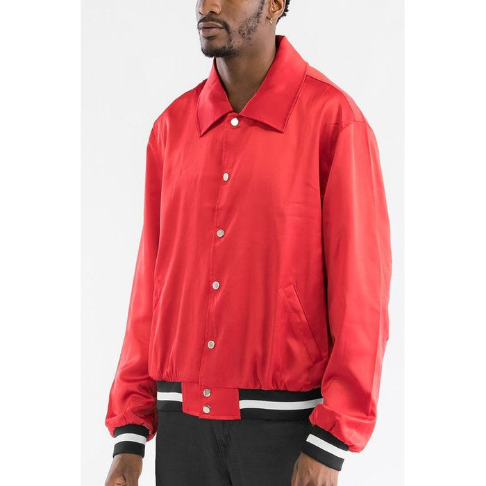 Luxury Satin Bomber Jacket