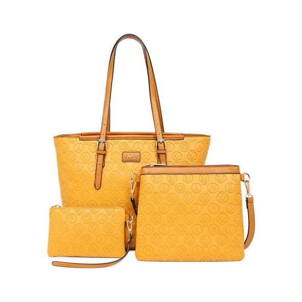 LANY Debossed Monogram Set w/ Crossbody & Pouch