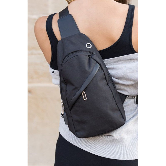 Cross Zip Sling Bag