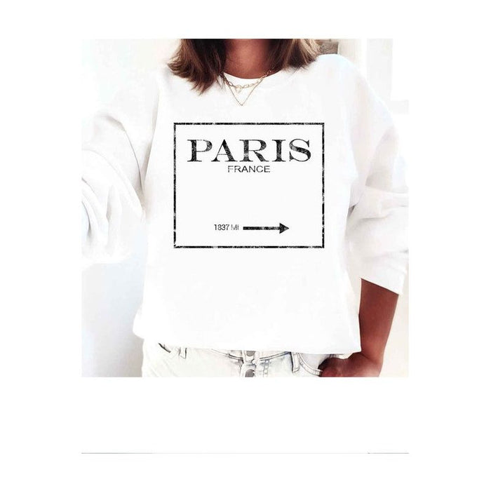 PARIS FRANCE GRAPHIC PLUS SIZE SWEATSHIRT