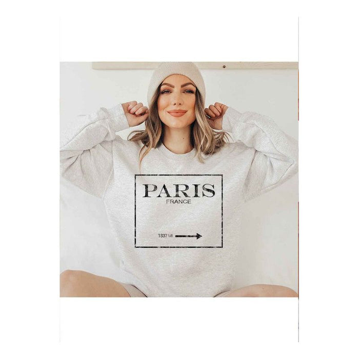 PARIS FRANCE GRAPHIC PLUS SIZE SWEATSHIRT