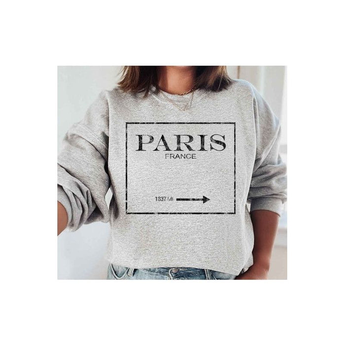 PARIS FRANCE GRAPHIC PLUS SIZE SWEATSHIRT