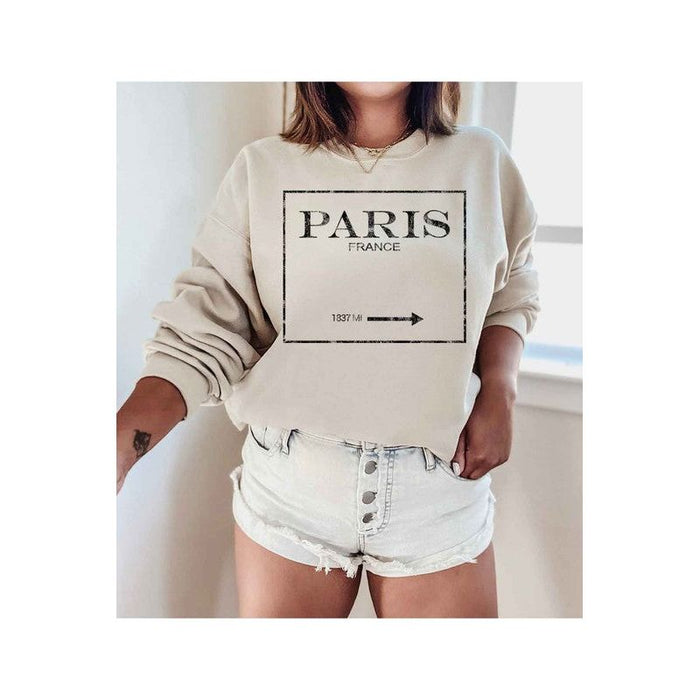 PARIS FRANCE GRAPHIC PLUS SIZE SWEATSHIRT