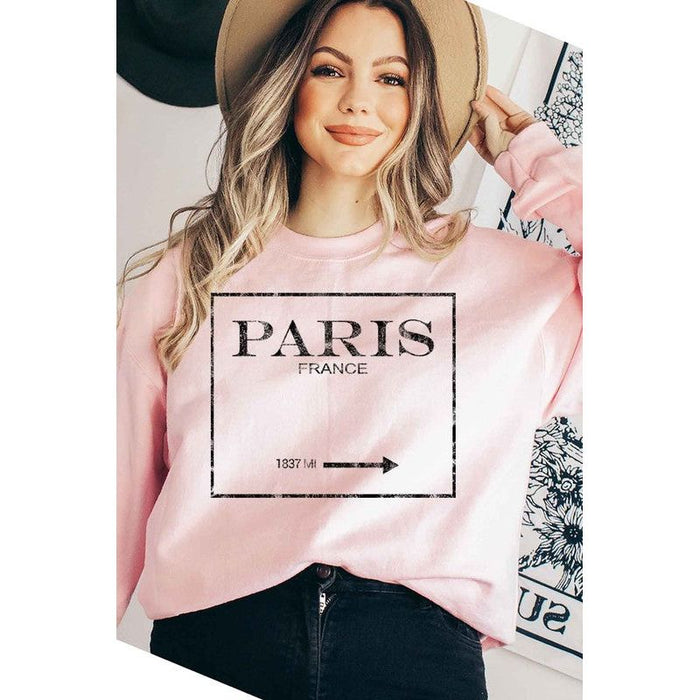 PARIS FRANCE GRAPHIC PLUS SIZE SWEATSHIRT