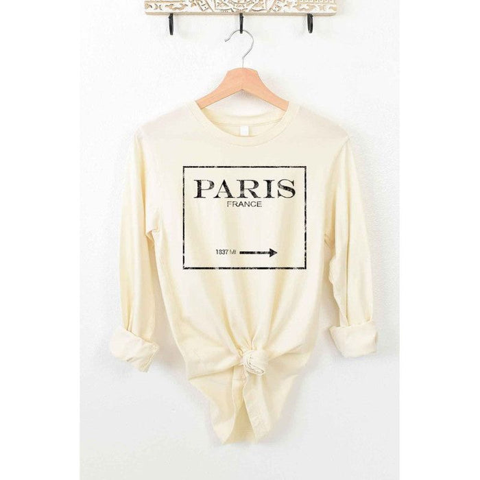 PARIS FRANCE LONG SLEEVE TEE