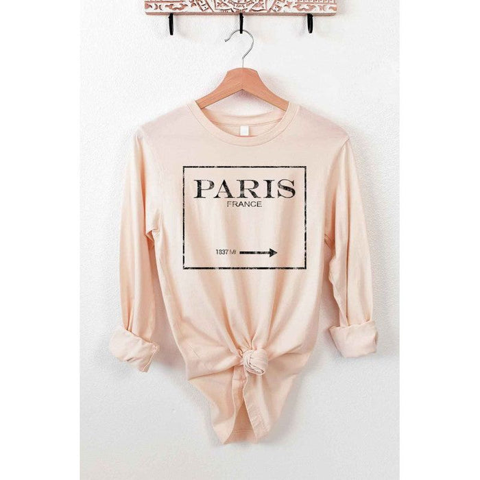 PARIS FRANCE LONG SLEEVE TEE