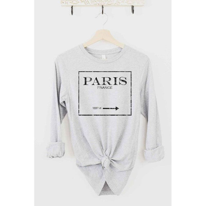 PARIS FRANCE LONG SLEEVE TEE