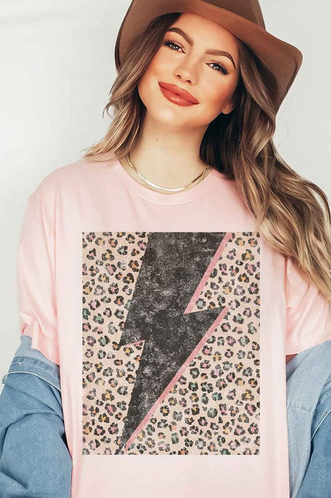 LEOPARD LIGHTNING GRAPHIC TEE / T-SHIRT