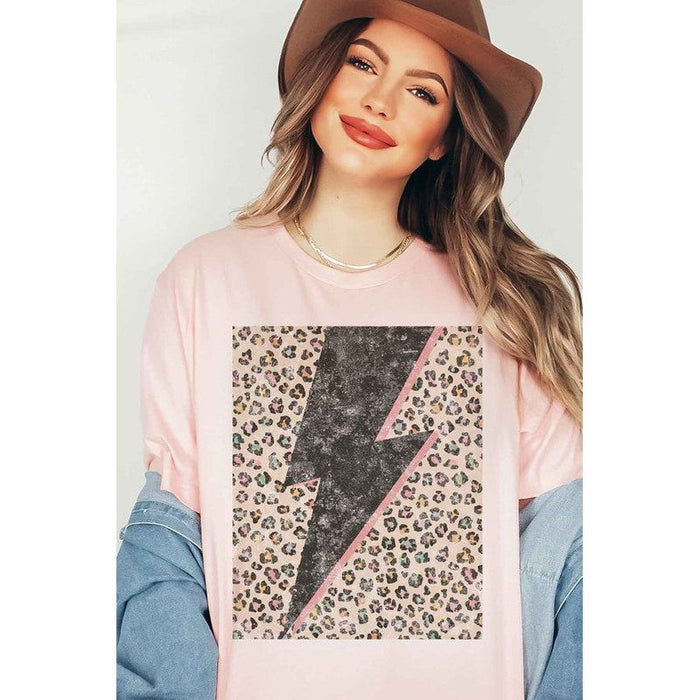 LEOPARD LIGHTNING GRAPHIC TEE / T-SHIRT