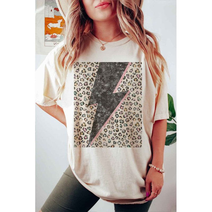 LEOPARD LIGHTNING GRAPHIC TEE / T-SHIRT