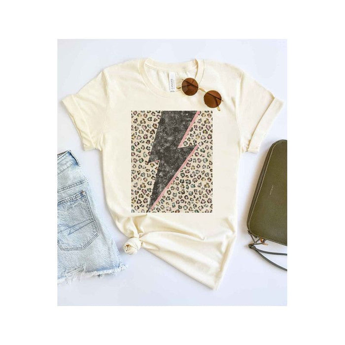 LEOPARD LIGHTNING GRAPHIC TEE / T-SHIRT