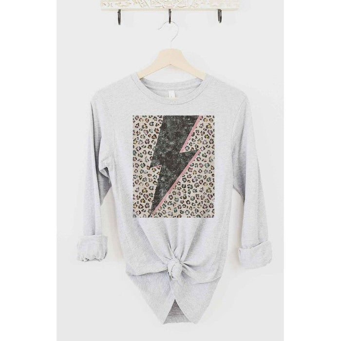 LEOPARD LIGHTNING LONG SLEEVE TEE