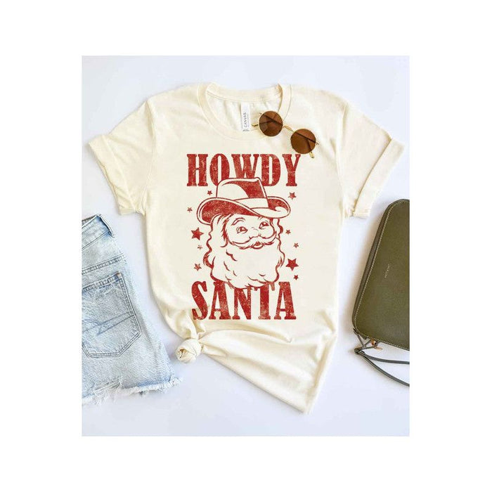 HOWDY SANTA CHRISTMAS GRAPHIC TEE / T-SHIRT