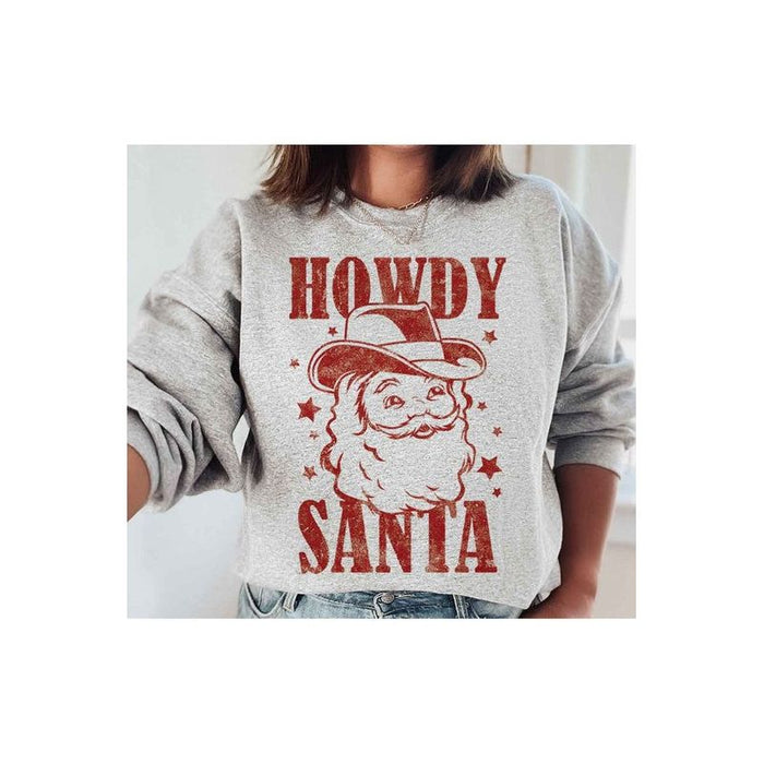 Howdy Santa Graphic Sweatshirt