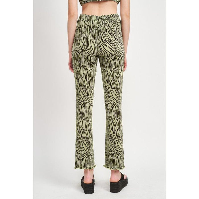 High Rise  Flare Pleated Pants