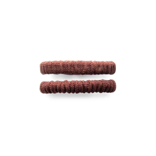 Smoothies Smoothies Brown Mini Scrunchies Ponytail Holders White Smoke