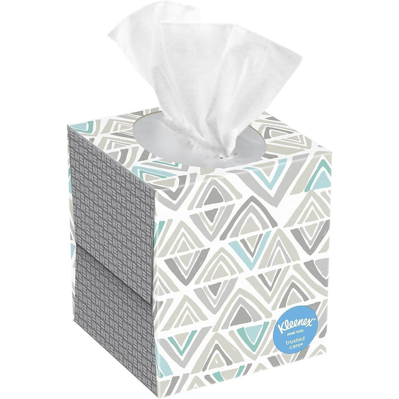Kleenex Kleenex Trusted Care Facial Tissues Cube Box 2 Ply Facial Tissues White Smoke