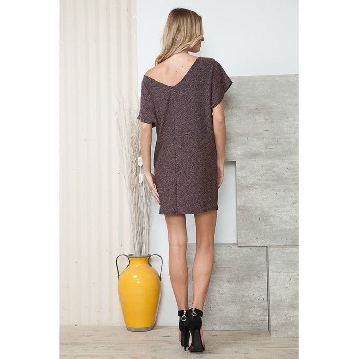 Lurex Low V Back Dress