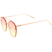 zeroUV Retro Modern Gradient Flat Lens Aviator Sunglasses A824