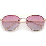 zeroUV Retro Modern Gradient Flat Lens Aviator Sunglasses A824