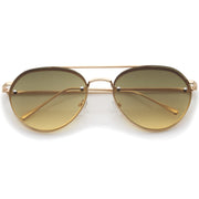 zeroUV Retro Modern Gradient Flat Lens Aviator Sunglasses A824