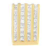 Bids.com 14K Yellow Gold 2 1/3 cttw Princess Cut Diamond Block Pendant Necklace (H-I, SI1-SI2) Necklaces