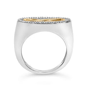 Bids.com 14K Yellow Gold Plated Sterling Silver Diamond Accent Infinity Ring Rings