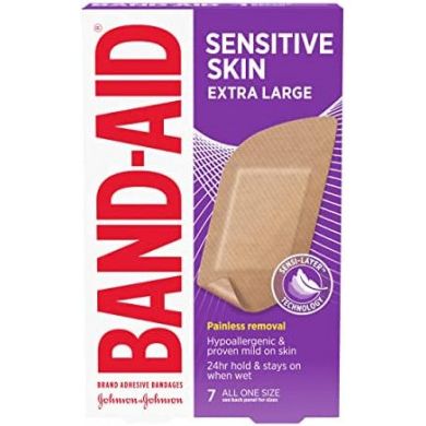 Band-Aid Band-Aid Sensitive Skin Adhesive Bandages  Extra Large 7Ea Medical Tape & Bandages