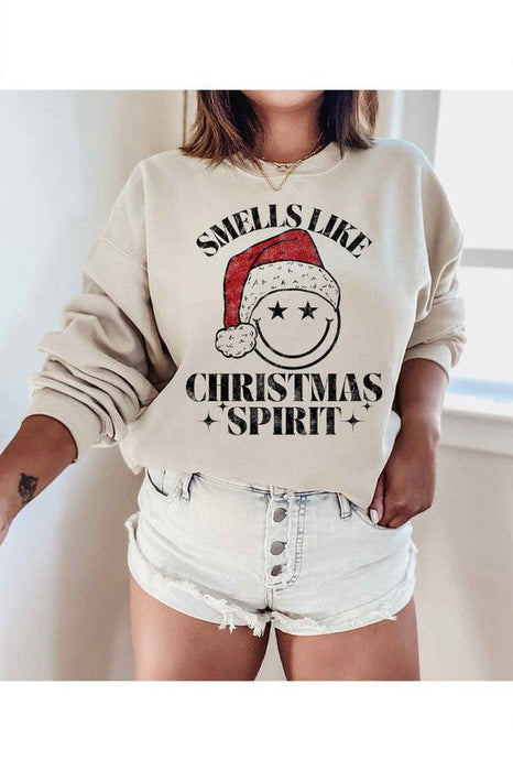 CHRISTMAS SPIRIT GRAPHIC SWEATSHIRT