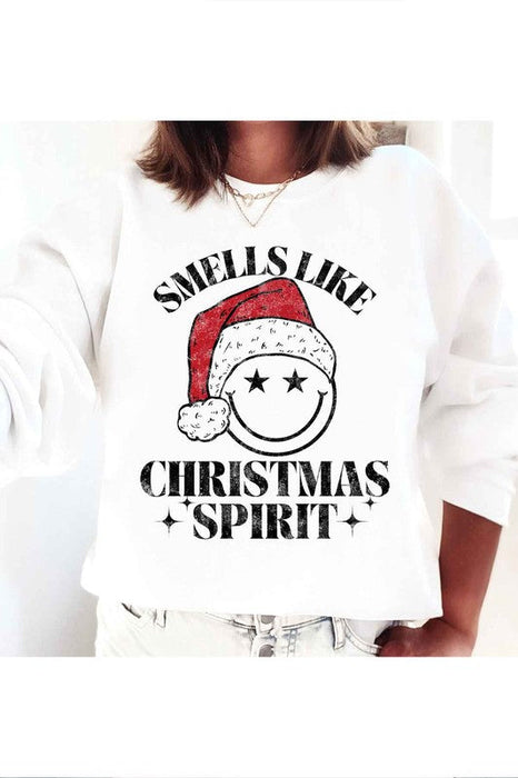 CHRISTMAS SPIRIT GRAPHIC SWEATSHIRT PLUS SIZE