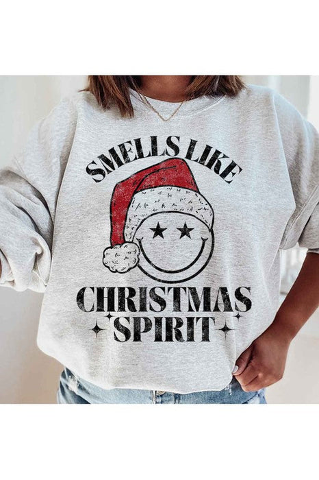 CHRISTMAS SPIRIT GRAPHIC SWEATSHIRT PLUS SIZE