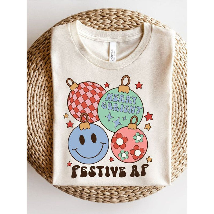 Merry & Bright Festive AF Short Sleeve Tee