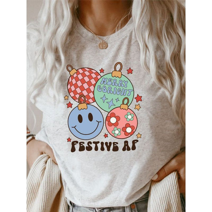 Merry & Bright Festive AF Short Sleeve Tee