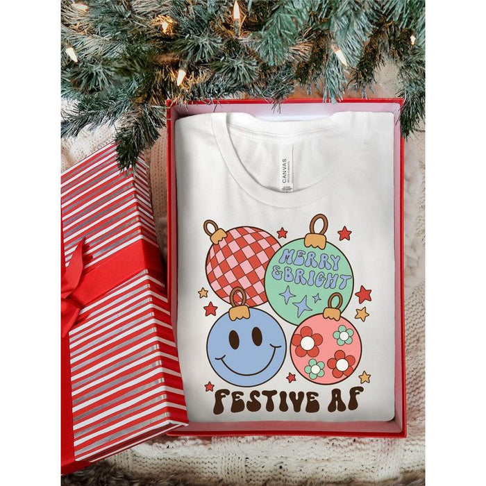 Merry & Bright Festive AF Short Sleeve Tee