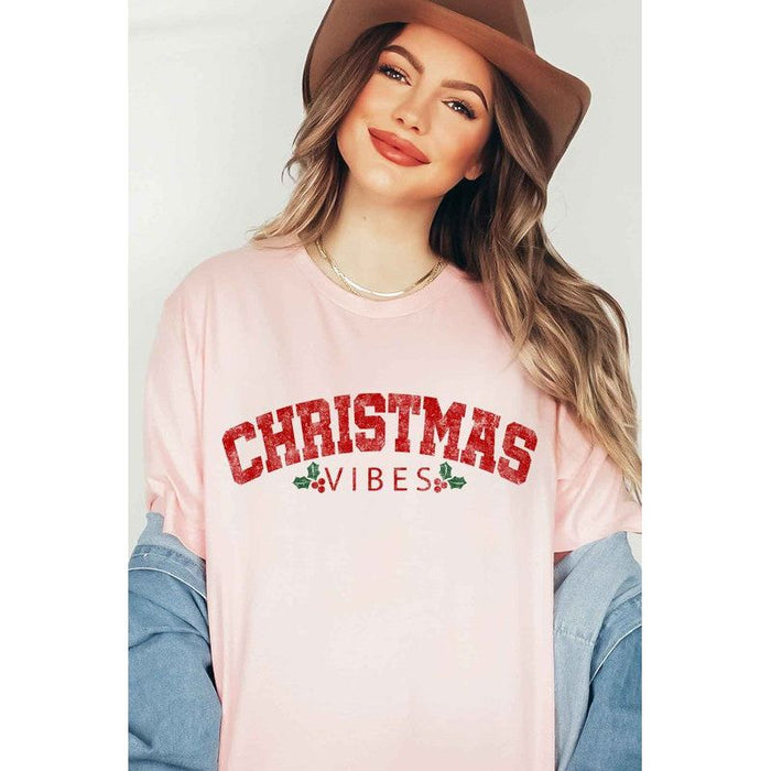 Alphia Christmas Vibes Graphic T-Shirt