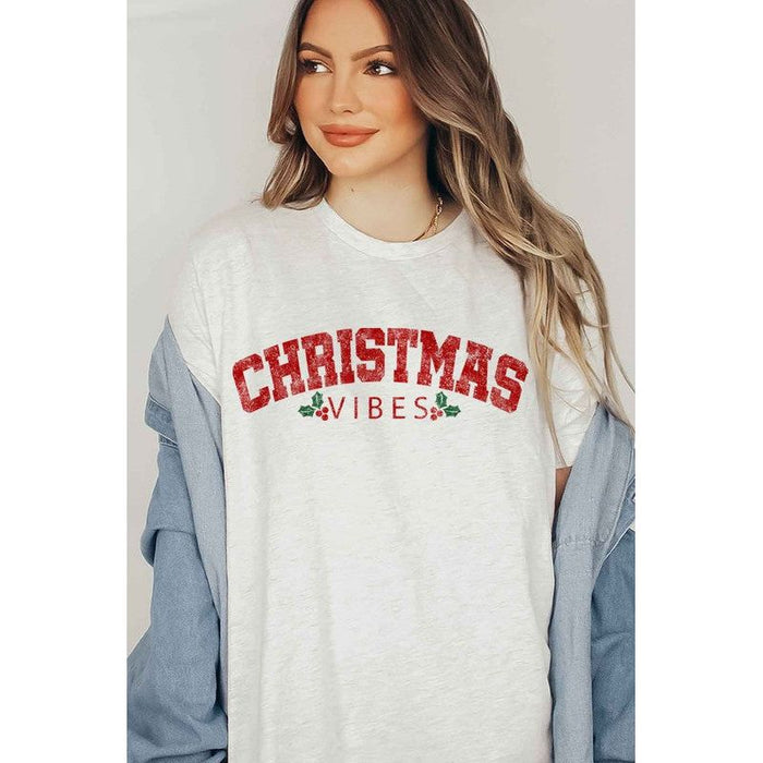 Alphia Christmas Vibes Graphic T-Shirt