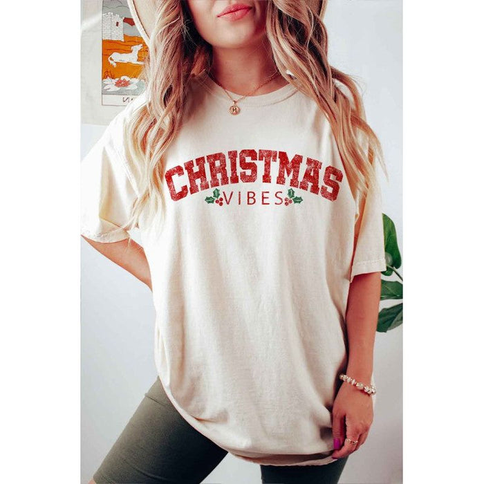 Alphia Christmas Vibes Graphic T-Shirt