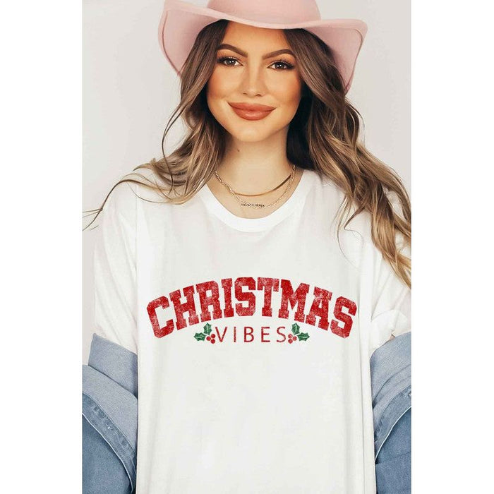 Alphia Christmas Vibes Graphic T-Shirt