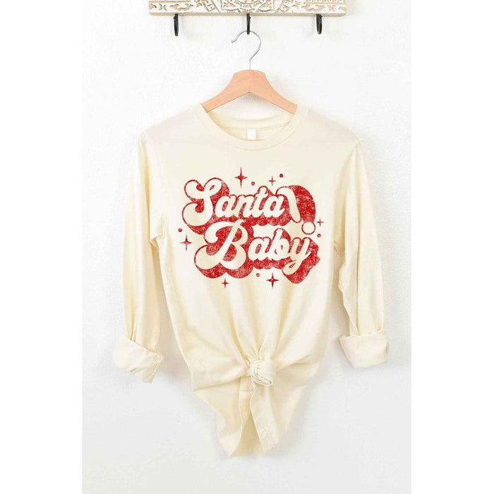 Alphia Santa Baby Christmas Long Sleeve Tee