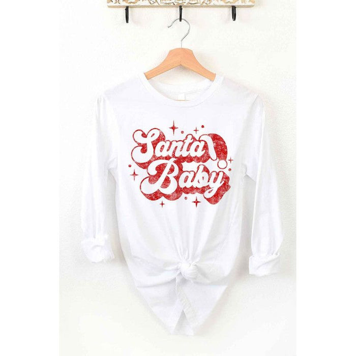 Alphia Santa Baby Christmas Long Sleeve Tee