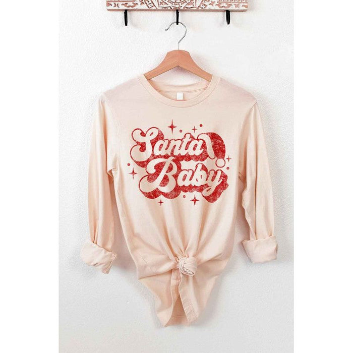 Alphia Santa Baby Christmas Long Sleeve Tee