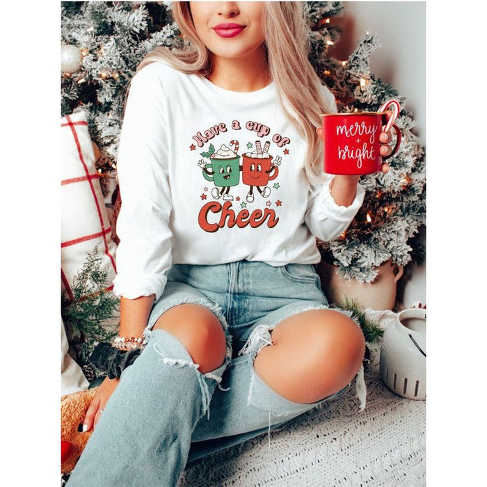 Have a Cup Of Cheer Holiday LS Tee