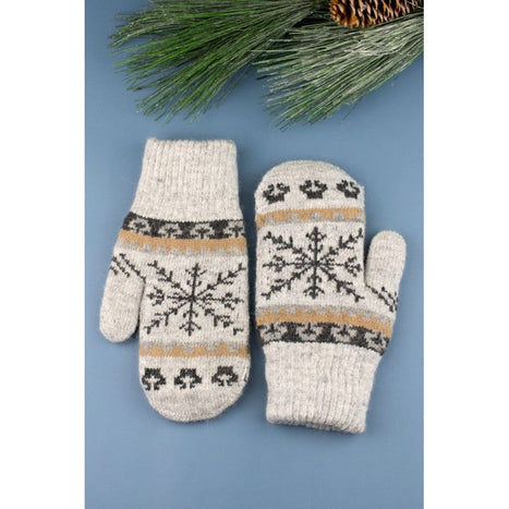 Nordic Snowflake  Mittens