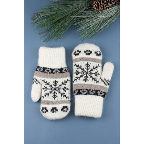 Nordic Snowflake  Mittens